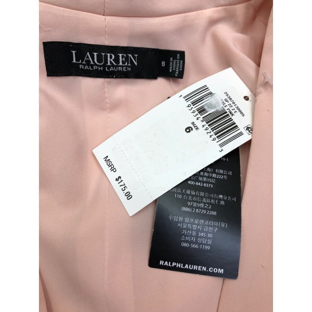 $175 LAUREN Ralph Lauren Georgette Halter Dress size 6 New with tag - Picture 14 of 15